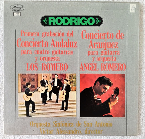 Los Romero Lp Concierto De Aranjuez Y Concierto Andaluz