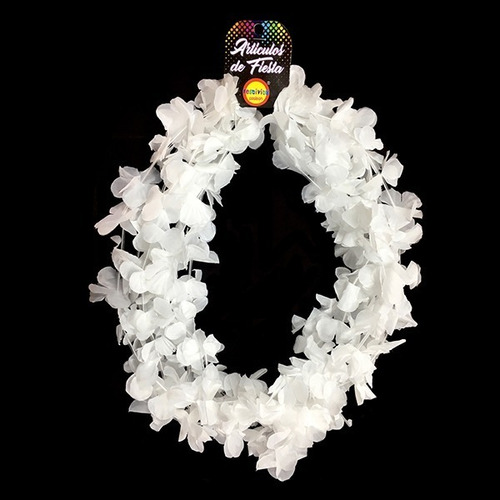 Set 6 Collares De Flores Blancos Premium