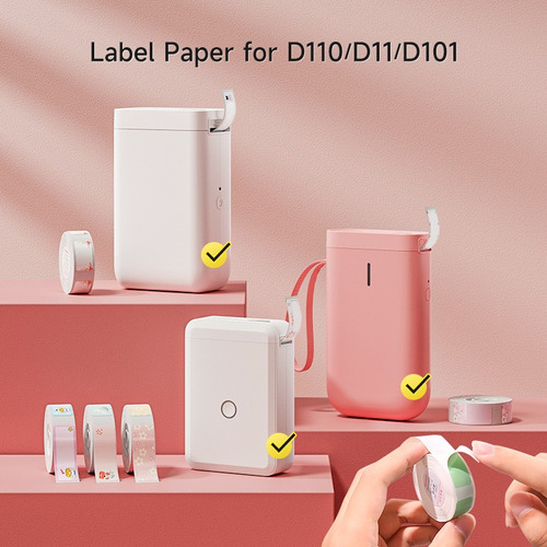 Papel Adhesivo Niimbot Para Etiquetas D11 D101 D110 (5 Rollo