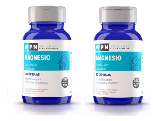 Wpn Magnesio | Cápsulas De Magnesio Con Potasio Y Vit B6 X2u