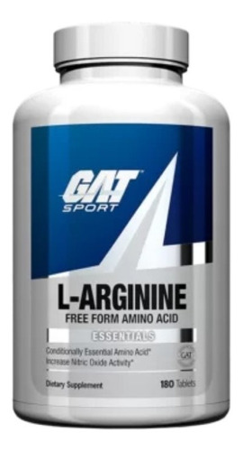 Imagen 1 de 2 de L-arginina Gat Sport 180 Tabletas 1000 Mg + Envio