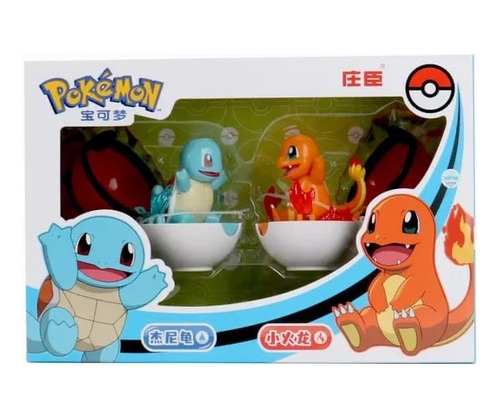 Set Figuras Pokemon Charmander Y Squirtle En Pokebola