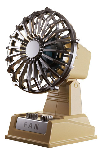 Ventilador De Escritorio Usb, Personal, Recargable, Beige