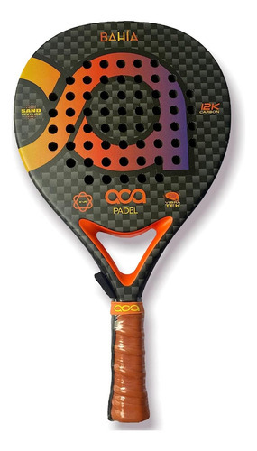 Aca Raqueta Padel Pala Bahia Eva Supersoft Avanzado Control Color Naranja