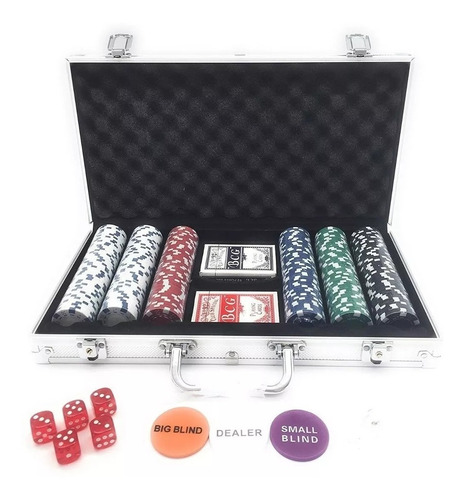 Fichas De Poker 300 Pcs Distribucion Personalizada 