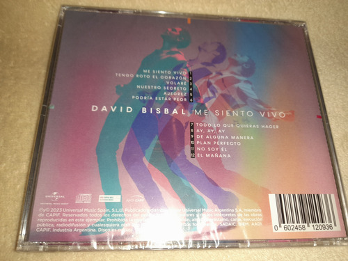 David Bisbal - Me Siento Vivo (cd Nuevo, Sellado) Difusión (Reacondicionado)