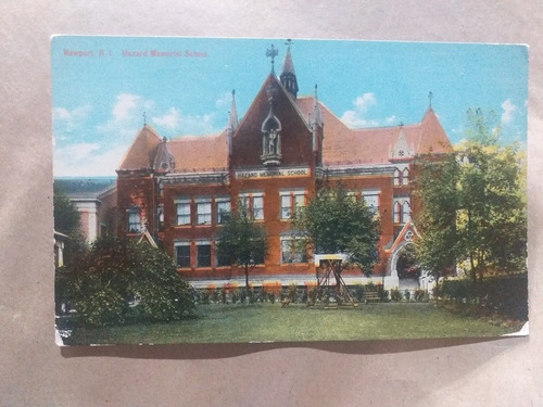 Usa Postal Newport R.i. Hazard Memorial School