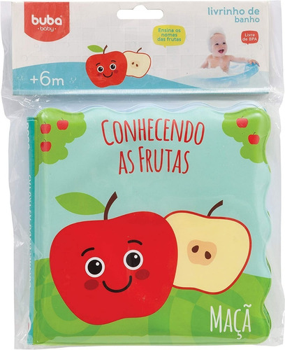 Livrinho De Banho Conhecendo As Frutas Buba Baby 11751