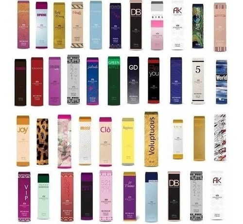 Imagem 1 de 5 de Kit 9 Perfumes 15ml Amakha Paris -  Promoção Top  