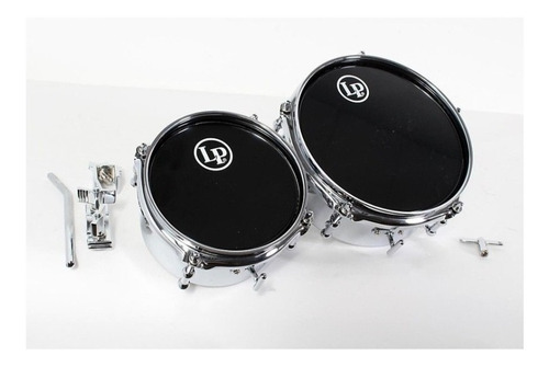 Mini Timbales Cromados 6  Y 8  Lp Mod. Lp845k