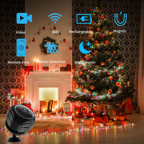 Mini Cámara De Seguridad Wifi Con Visión Nocturna
