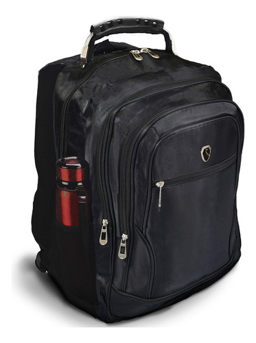 Mochila Impermeavel Reforçada Masculina Escolar Grande Forte Cor Preto Desenho Do Tecido Liso