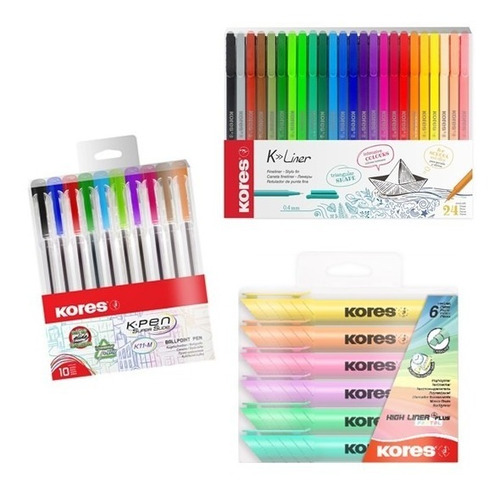 Kit Escritura De Color Rotulador Bolígrafo Resaltador Pastel