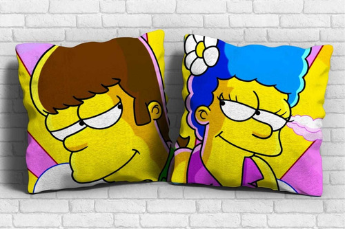 10 Almohadones Los Simpson Día  De Los Enamorados 