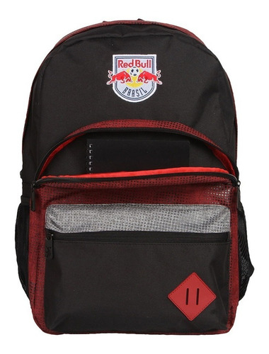 Mochila Notebook Red Bull Original Vermelha Preta Block Red
