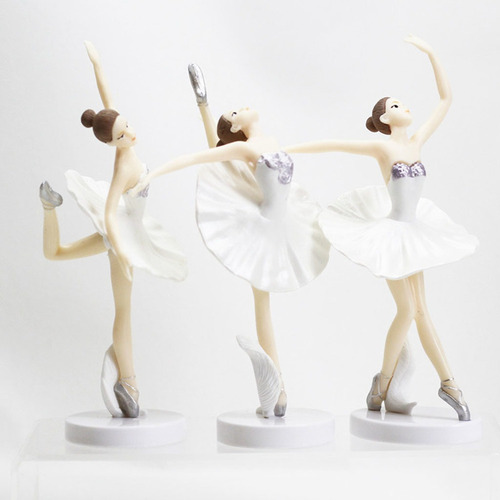 Juego De 3 Estatuillas De Bailarinas Europeas De Ballet Para