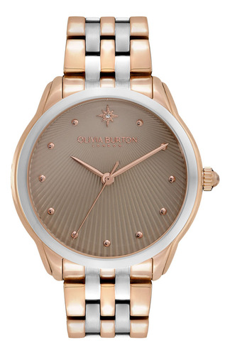 Relógio Olivia Burton Feminino Aço Prateado E Rosé 24000050