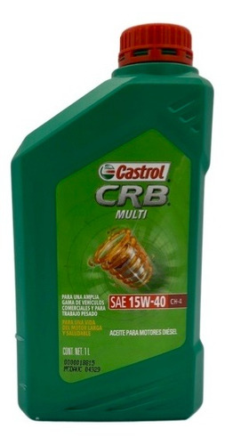 Aceite De Motor Diesel 15w-40 Castrol Crb 1 Litro