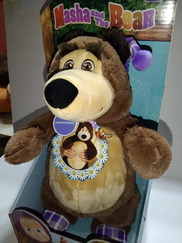 Figura Oso De Masha Que Ronca Original 40 Cm New (Usado)