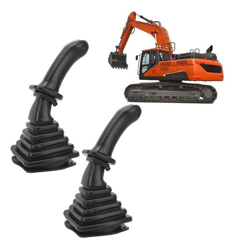 . 2 Mangos Tipo Joystick For Excavadora Con 3 Botones Y