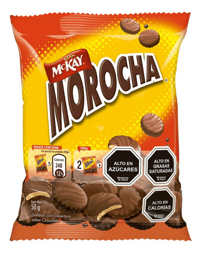 Chocolate Galleta Bañada Morocha® Mini 50g Pack X24