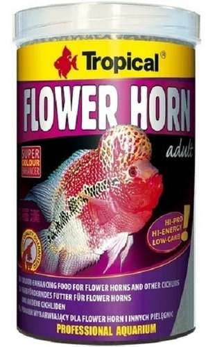 Alimento Tropical Crecimiento Peces Flower Horn Adult 190grs