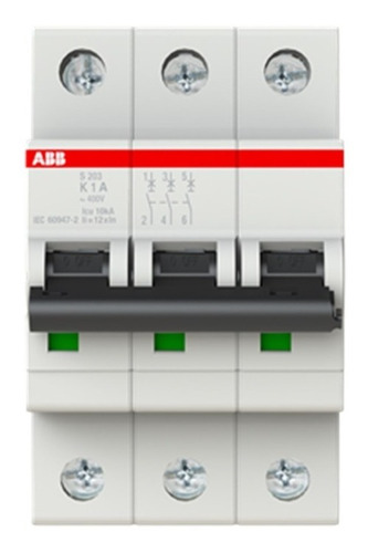 2cds253001r0217 S203-k1 Int. Termomagnetico 3p- K- 1a. Abb