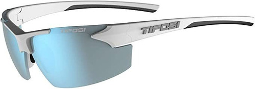 Tifosi Optics Track - Gafas De Sol (blanco/negro, Azul Ahum.