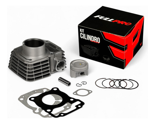 Kit Motor Pistão Fan 125 2009 2010 2011 2012 Std Fullpro