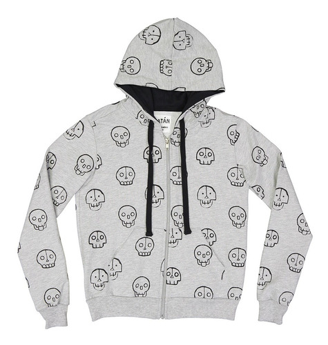 Chamarra  Para Niña/niño  Sudadera Print Calaveras  Katan