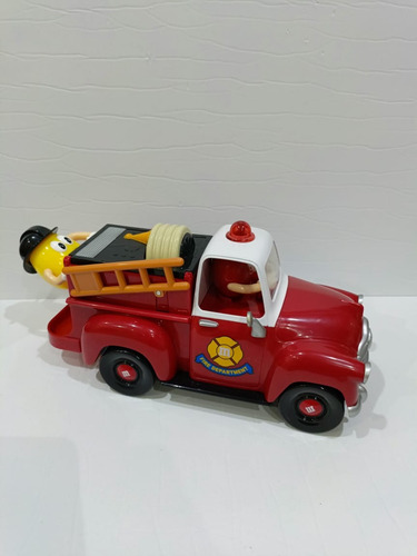 Dispensador De Chocolate Caramelos M&m Carro De Bomberos (Usado)