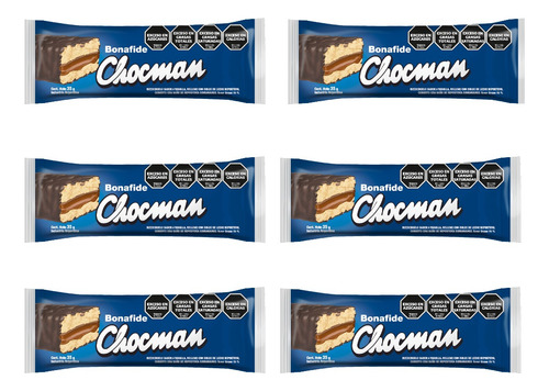 Chocman Baño Semiamargo Bonafide X 6 U.- Tienda Kako