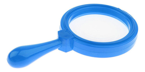 Lupa De Mano Lente De Con Soporte 4x Para Aprendizaje Azul