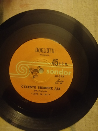 Vinilo 45 Rpm Uruguay Copa De Oro