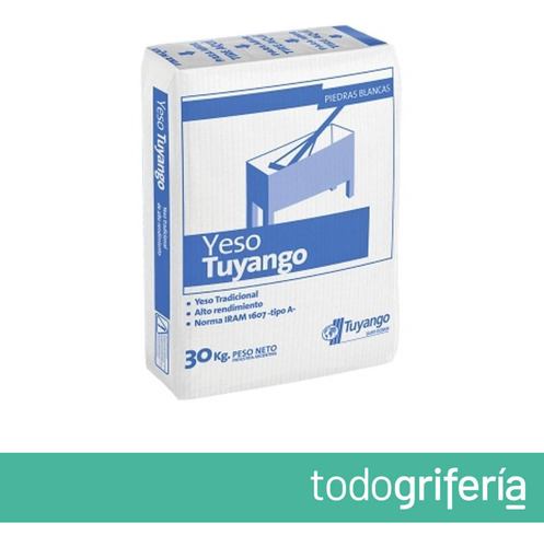 Yeso Blanco Bolsa X 30kg Tuyango Blanco