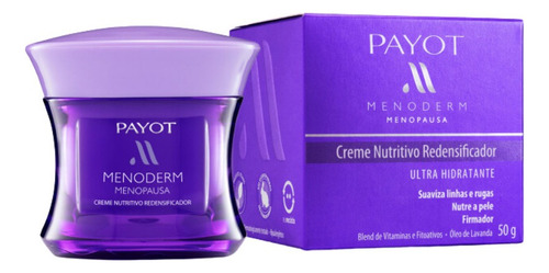 Menoderm Creme Nutritivo Redensificador Payot 50g Momento de aplicação Dia/Noite Tipo de pele Todo tipo de pele