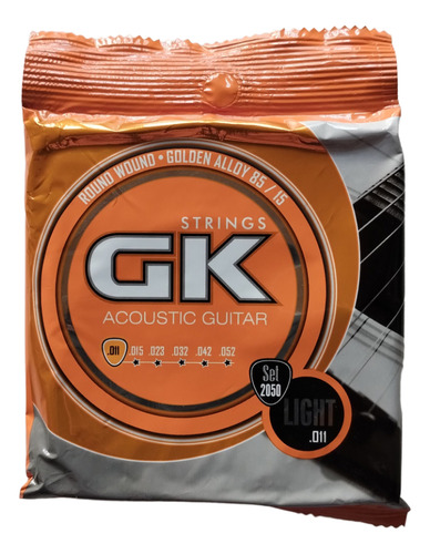 Encordado GK Set 2050 Para Guitarra Electro Acústica 011