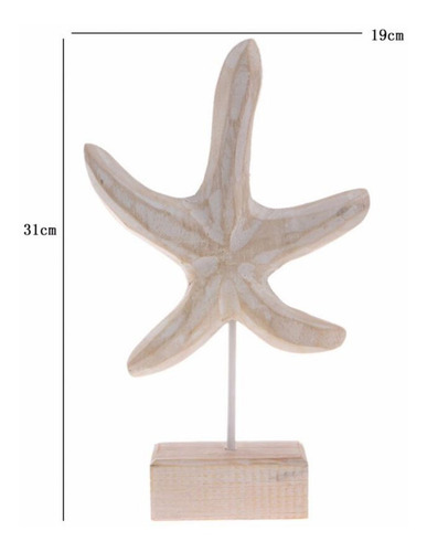 Pájaro De Mar Estrella De Mar Madera Adornos Estilo
