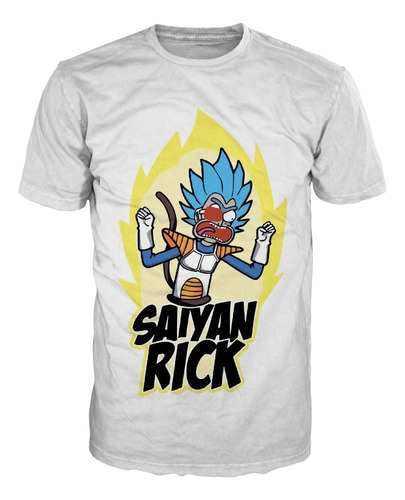 Camiseta Rick Y Morty Dragon Ball Serie Tv Clasica