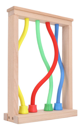 Juego De Anudar Cuerdas Para Niños, De Madera, Mejora El Pen