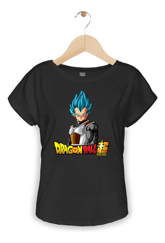 Playera Anime Dragon Ball Super Vegueta Blue Manga Dama 90