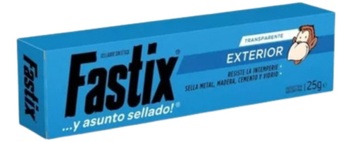Imagen 2 de 5 de Pegamento Sellador Fastix Exterior Transparente Pomo 25grs