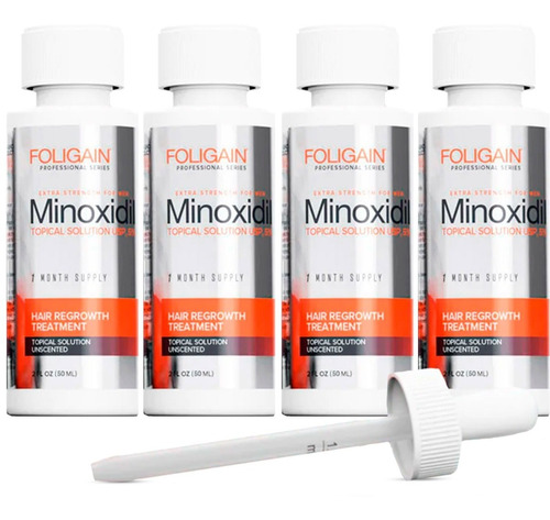Foligain Minoxidil 5% Solución Tópica 4 Meses De Tratamiento