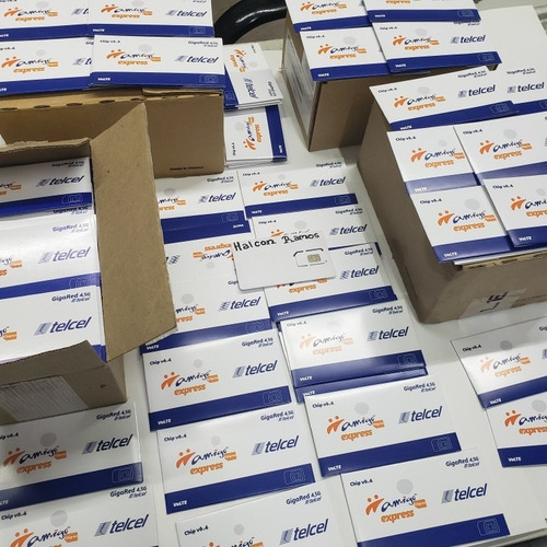 Chip Telcel Lote De 50 Chips (halcon Ramos) Saldo 50 Pesos