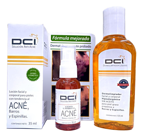 Dci Pack Solucion Anti Acne Y Dermolimpiador Liquido