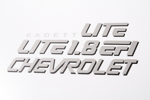 Adesivo Jogo Chevrolet Kadett Lite 1.8 Efi Prata Combo