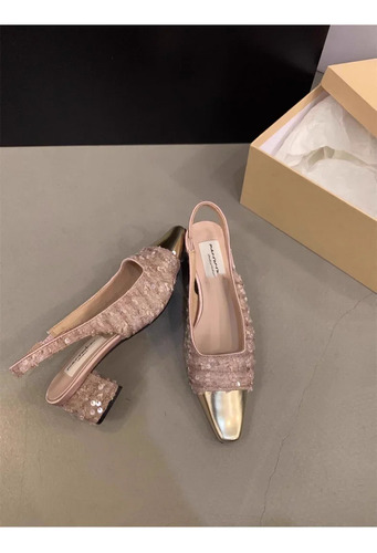Zapatos De Tweed De Tacón Alto Para Mujer, Punta Puntiaguda,
