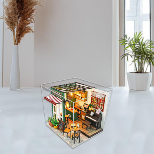 Aplicável A Kits De Construcción De Cafetería En Miniatura,