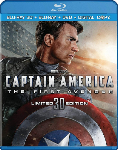 Blu-ray Captain America The First Avenger 3d + 2d + Dvd