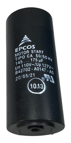 Capacitor Eletrolítico Partida De Motores 145-175-110v Epcos